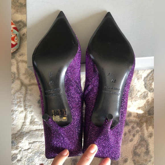 Authentic Balenciaga Perfect Holiday Purple Sparkly Boots - Picture 8 of 12